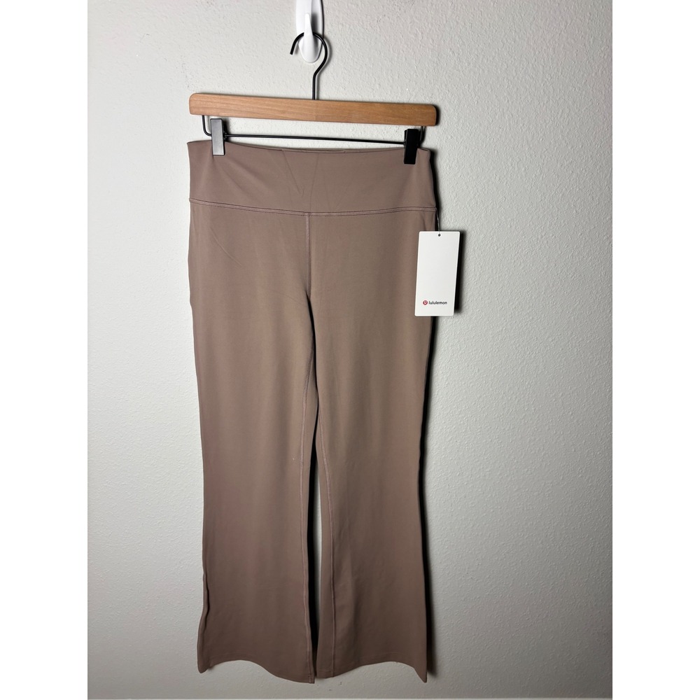Lululemon Groove Nulu HR Flared Pant Regular Warm Ash Gray LW5ITGR Size 10
